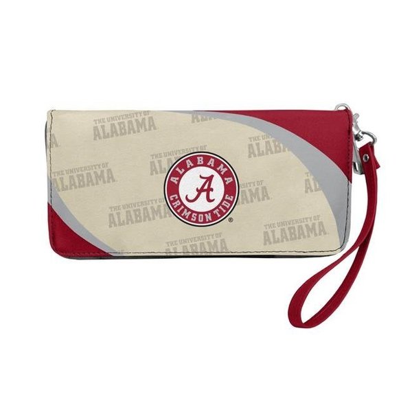 Little Earth Little Earth 100902-BAMA NCAA Curve Zip Organizer Wallet - Alabama Crimson Tide 100902-BAMA